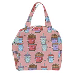 Cute Kawaii Food Seamless Pattern Boxy Hand Bag