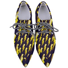 Pop Art Pattern Women s Pointed Oxford Shoes by Nexatart