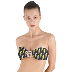 Pop Art Pattern Twist Bandeau Bikini Top