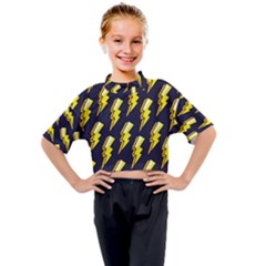 Pop Art Pattern Kids Mock Neck Tee