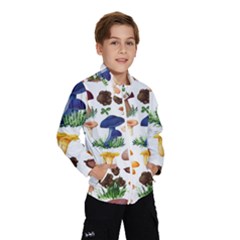 Mushroom Seamless Pattern Kids  Windbreaker by Nexatart