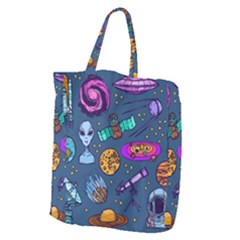 Space Sketch Set Colored Giant Grocery Tote by Nexatart