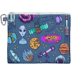 Space Sketch Set Colored Canvas Cosmetic Bag (xxxl)