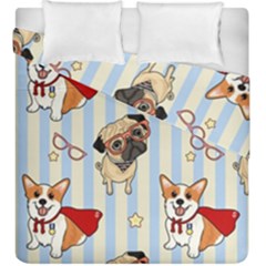 Pattern Dog Duvet Cover Double Side (king Size) by Nexatart