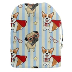 Pattern Dog Drawstring Pouch (3xl) by Nexatart