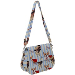 Pattern Dog Saddle Handbag