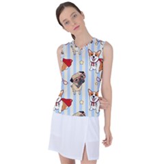 Pattern Dog Women s Sleeveless Sports Top