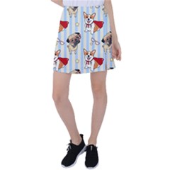 Pattern Dog Tennis Skirt