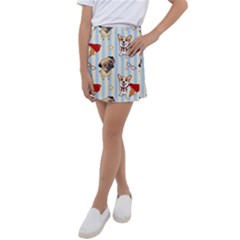 Pattern Dog Kids  Tennis Skirt