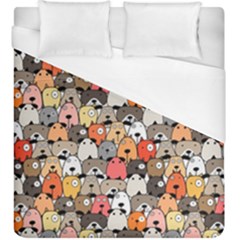 Cute Dog Seamless Pattern Background Duvet Cover (king Size)