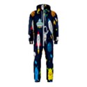 Big Set Cute Astronauts Space Planets Stars Aliens Rockets Ufo Constellations Satellite Moon Rover V Hooded Jumpsuit (Kids) View1