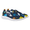 Big Set Cute Astronauts Space Planets Stars Aliens Rockets Ufo Constellations Satellite Moon Rover V Women s Slip On Sneakers View3