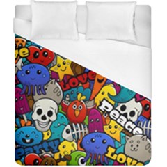 Graffiti Characters Seamless Pattern Duvet Cover (california King Size)