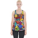 Graffiti Characters Seamless Pattern Piece Up Tank Top View1