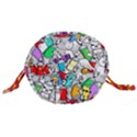 Graffiti Characters Seamless Pattern Drawstring Bucket Bag View3