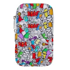 Graffiti Characters Seamless Pattern Waist Pouch (large) by Nexatart