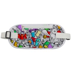 Graffiti Characters Seamless Pattern Rounded Waist Pouch