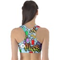 Graffiti Characters Seamless Patternm Sports Bra View2