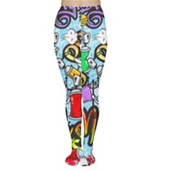 Graffiti Characters Seamless Patternm Tights by Nexatart