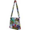 Graffiti Characters Seamless Patternm Zipper Messenger Bag View2