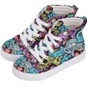 Zombie Heads Pattern Kids  Hi-Top Skate Sneakers View2