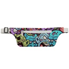 Zombie Heads Pattern Active Waist Bag