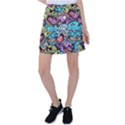 Zombie Heads Pattern Tennis Skirt View1