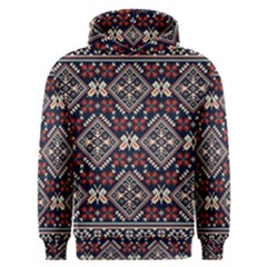 Ukrainian Folk Seamless Pattern Ornament Men s Overhead Hoodie