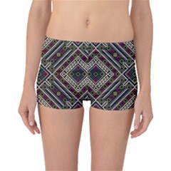 Zentangle Style Geometric Ornament Pattern Boyleg Bikini Bottoms by Nexatart