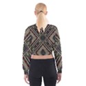 Zentangle Style Geometric Ornament Pattern Cropped Sweatshirt View2