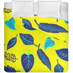 Leaves Pattern Picture Detail Duvet Cover Double Side (king Size) by Nexatart