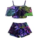 Leaves Nature Design Plant Kids  Off Shoulder Skirt Bikini View1