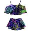 Leaves Nature Design Plant Kids  Off Shoulder Skirt Bikini View2