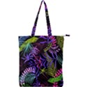 Leaves Nature Design Plant Double Zip Up Tote Bag View1