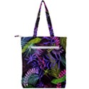 Leaves Nature Design Plant Double Zip Up Tote Bag View2