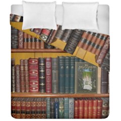 Books Library Bookshelf Bookshop Duvet Cover Double Side (california King Size) by Nexatart