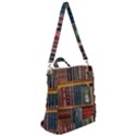 Books Library Bookshelf Bookshop Crossbody Backpack View2