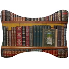 Books Library Bookshelf Bookshop Seat Head Rest Cushion by Nexatart