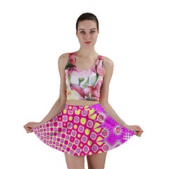 Digital Arts Fractals Futuristic Pink Mini Skirt by Nexatart