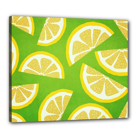 Lemon Fruit Healthy Fruits Food Canvas 24  X 20  (stretched) by Nexatart