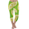 Lemon Fruit Healthy Fruits Food Capri Winter Leggings  View1