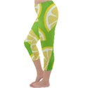 Lemon Fruit Healthy Fruits Food Capri Winter Leggings  View2