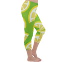 Lemon Fruit Healthy Fruits Food Capri Winter Leggings  View3