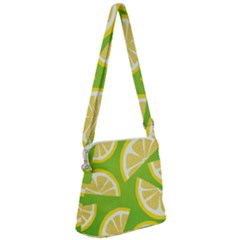 Lemon Fruit Healthy Fruits Food Zipper Messenger Bag by Nexatart