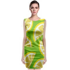 Lemon Fruit Healthy Fruits Food Classic Sleeveless Midi Dress by Nexatart