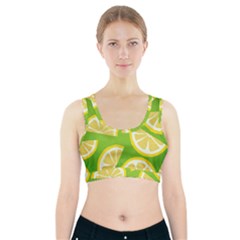 Lemon Fruit Healthy Fruits Food Sports Bra With Pocket by Nexatart