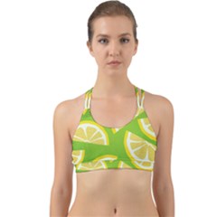 Lemon Fruit Healthy Fruits Food Back Web Sports Bra by Nexatart