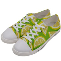 Lemon Fruit Healthy Fruits Food Women s Low Top Canvas Sneakers by Nexatart