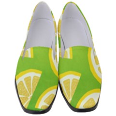 Lemon Fruit Healthy Fruits Food Women s Classic Loafer Heels by Nexatart