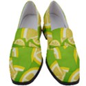 Lemon Fruit Healthy Fruits Food Women s Chunky Heel Loafers View1